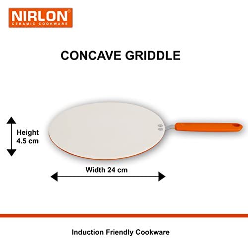 Image of Nirlon Ceramic Cookware Set, 5-Pieces, Orange (BT-CC-DT28-FP-K22-C-CT)