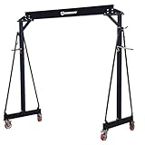 Strongway Adjustable Gantry Crane, 4000-Lb. Capacity, 8.2ft.–12.14ft. Lift