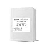 Wevac 真空パック袋 20×30cm 200枚いり しんくうぱっく 真空袋 カット済み エンボス加工 脱気しやい 密閉性 野菜 お米 お魚 犬のフード 鮮度長持ち 食品保存 低温調理 真空パック機 真空シーラー 用 業務用 家庭用