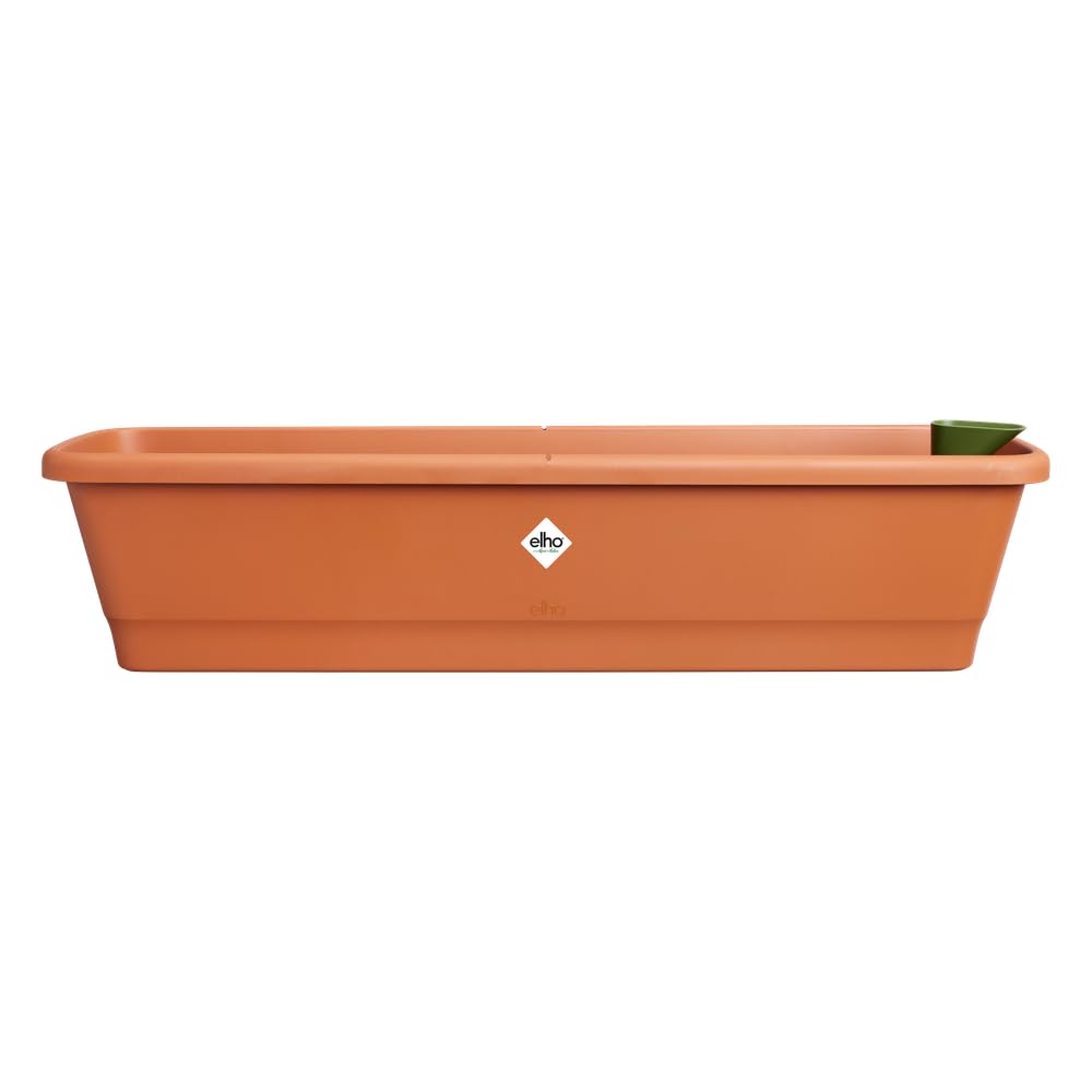 Elho Noa Balcony Trough XL Jardinera - Terra | L 20 x An 78 x A 17.8 cm