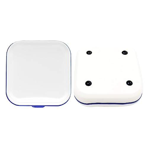 Hearing Aid Case, Portable Protective Storage Case, Pocket Size Ear Sound Amplifier Storage Hard Box, Prevent The Hearing Aid From Broken (White) #TOP3