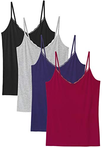 Rosyline V Neck Camisoles for Women Adjustable Lace Cami