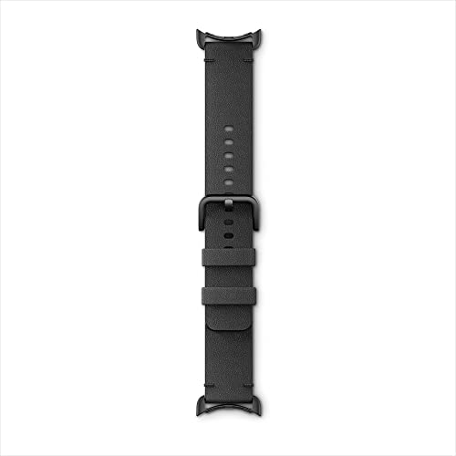 Google Pixel Watch Handgefertigtes Lederarmband – Black, klein – Ansicht 2