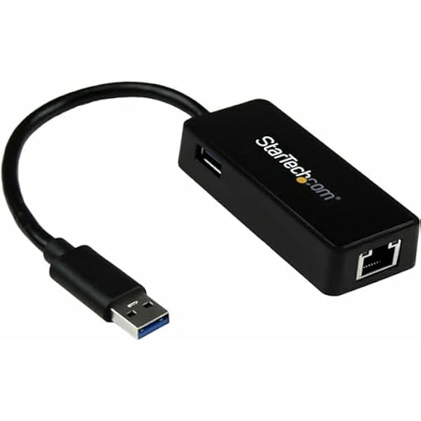 STARTECH. COM USB 3.0 do Gigabit Ethernet Karta sieciowa z portem USB - czarna