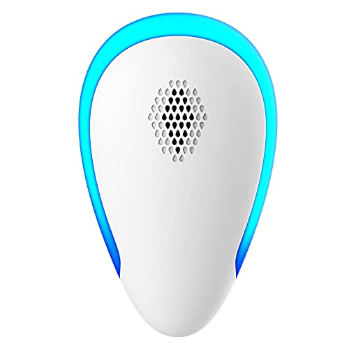 Tomshin Repelente de mosquitos ultrassônico Plug-and-Play Repelente de pragas de frequência variável