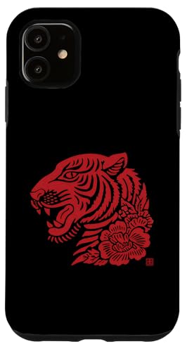 �^�C�K�[�w�b�h �ԕ� ���O �y�[�p�[�J�b�g �A�W�A���A�[�g �X�}�z�P�[�X iPhone 11 �p