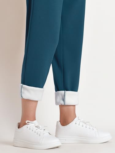 Weintee Women's Petite Fleece Pants Sherpa Lined Sweatpants for Winter4