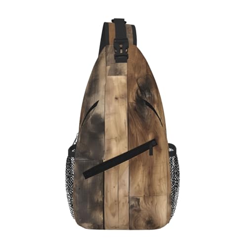 Bolsa de pecho cruzada elegante mochila diagonal estampada para senderismo diario