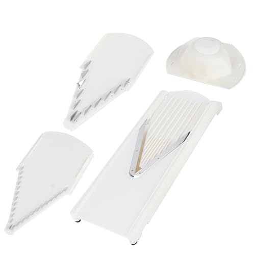 Cortador Rebanador de Rallador en Forma de V, Hoja de Acero Inoxidable, Multifuncional, Protector de Manos, Parte Inferior de ABS, para Cocinas Domésticas