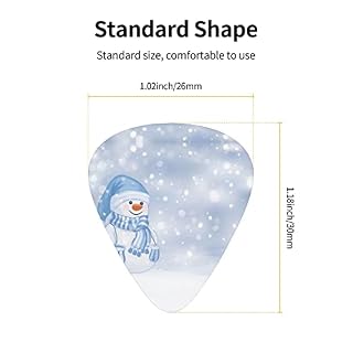 Médiators de guitare 12-Pack médiators de guitare bonhomme de neige heureux de Noël pour guitare électrique guitare… - Les Beatles, Paul McCartney, John Lennon, RIngo Starr, George Harrison Médiators de guitare 12-Pack médiators de guitare bonhomme de neige heureux de Noël pour guitare électrique guitare… – Image 3