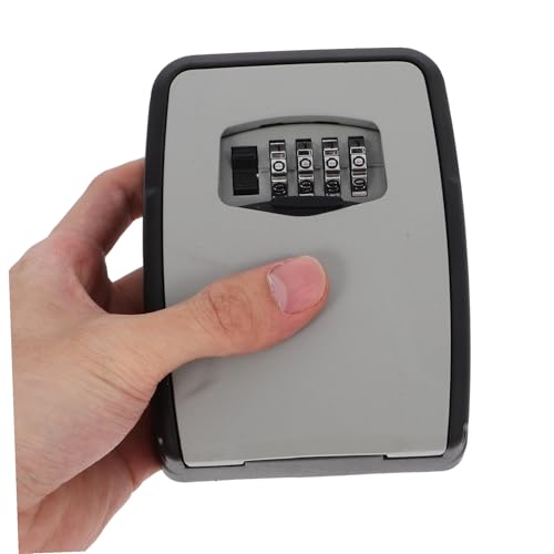 Caja de seguridad para llaves con combinación de metal impermeable para exterior 4