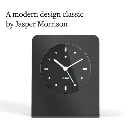 Punkt. Ac02 Table Clock With Alarm Function - Japanese Quartz Movement With Aluminium Body Scratch Resistance Glass Frame - Perfect For Gift Or Home Decor #TOP1