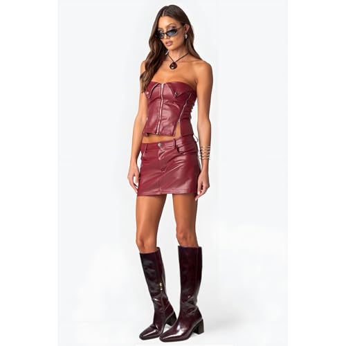 Women's Knee High Boots Chunky Heel Square Toe Tall Boots High Block Heel Side Zipper Fashion Long Boots3