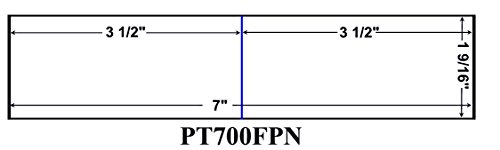 Neopost Compatible Double Strip Half Tape 7" X 1-9/16" Compares To Neopost 7465593, Pt2N03, Pt2N12 Hasler 9004020, Pt2H03 #TOP1