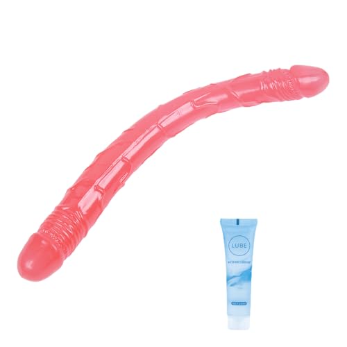 12.8 inch Double Dildos Realistic Double-Ended Dildo, Flexible & Bendable Doubles Sided Dildos Penetrating G spot Anal Long Dildos Women Lesbian Sex Toys Doubles Headed Dildo for Couples Beginner