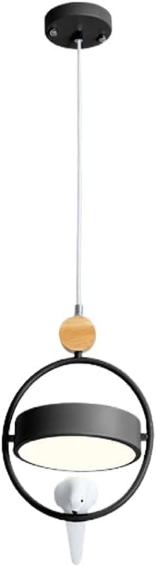 Lustre oiseau blanc suspendu design rond pour illuminer votre intérieur avec poésie