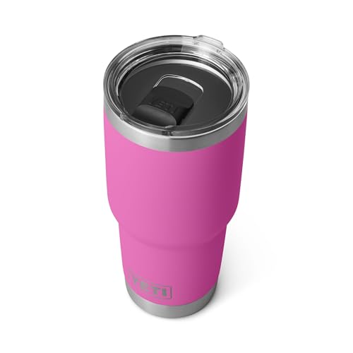 Image of YETI Rambler 30 oz Tumbler, Stainless Steel, Vacuum Insulated with MagSlider Lid, Wildflower Fuchsia