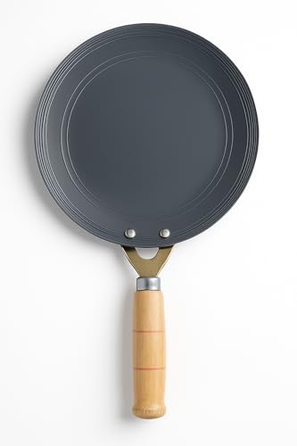 Image of NOVA Kart Pure Iron Roti Tawa 800g | Heavy Concave Chapati Tawa with Wooden Handle | Gas Stove Compatible Tava for Paratha & Phulka