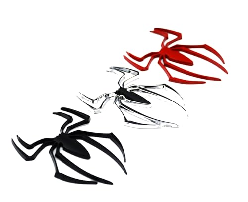 Image of 3D Metal Black Widow Spider Emblem Badge with Adhesive for Can-Am Spyder F3 RT R 600