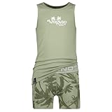 B-222-3 PALM SET Underwear set in color Seafoam green size XL