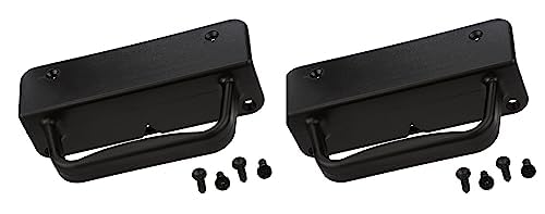 ADVANTAGE INDUSTRIESNylon Gate Handle | Best Grip/Extra Knuckle Room | Left & Right Reversible | Sturdy Design w/Easy Alignment | Heavy Duty Outdoor Gate Pull | Aluminum & Vinyl/PVC 2Pack - Black