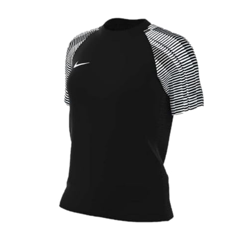 NIKE Maglia Academy DF SS W T-Shirt, Blanco/Negro/Negro, Large para Mujer
