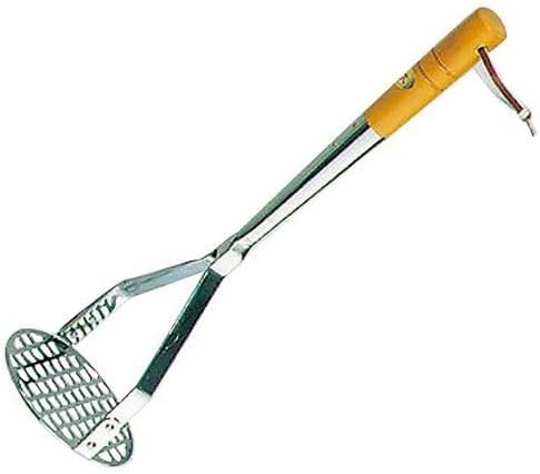 （まとめ） 江部松商事 リス 木柄 業務用ポテトマッシャー 大 φ100×335mm 0696500 1個 【×3セット】 top1