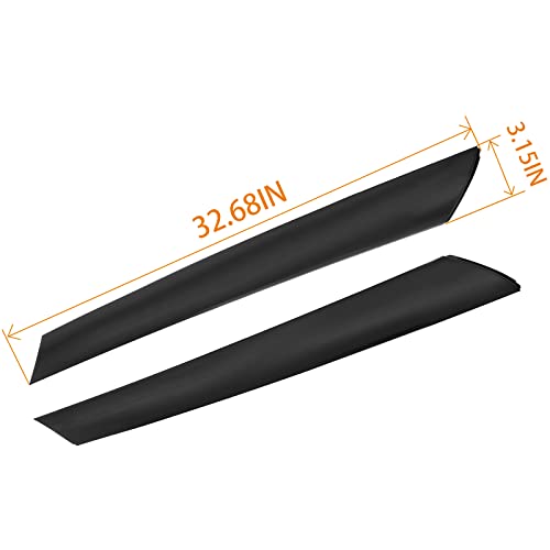 Windshield A-Pillar Trim Molding Set, Compatible with Kia Soul 2010 2011 2012 2013, Front Outer Right Passenger & Left Driver 861702K500 861802K500 86180-2K500 86170-2K500 Window Outside Accessories
