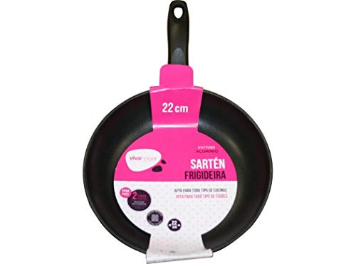 Sarten Cocina Vivahogar Antiadherente Teflon Induccion Aluminio Forjado Esmaltado 22Cm Vh77093