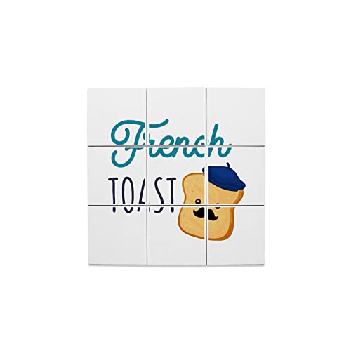 Carreaux céramique décoratifs humour petit déjeuner pour mur de cuisine