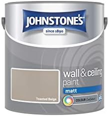 Johnstone's - Wall & Ceiling Paint - Pure Brilliant White - Matt Finish - Emulsion Paint - Fantastic Coverage - Easy to Apply - Dry in 1-2 Hours - 12m2 Coverage per Litre - 2.5L