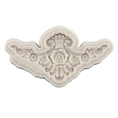 Baroque Style Curlicues Scroll Lace Silicone Fondant Molds Relief Flower Molds Filigree Mold For 3D Sculpted Cake Decoration Cupcake Topper Chocolate Gum Paste Candy Polymer Clay Set Of 7 - Image 6