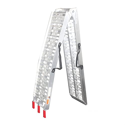Rampa portátil plegable para motocicleta de aluminio miniatura 1