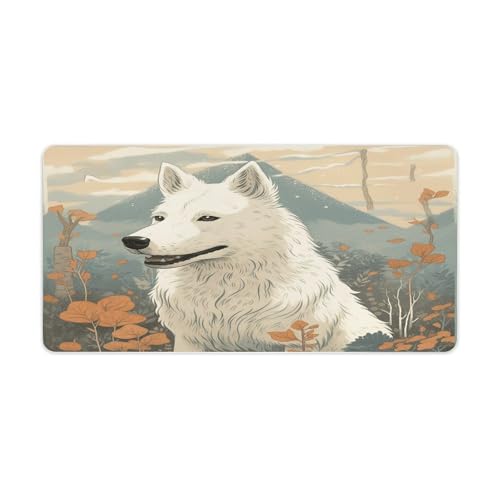 Alfombrilla de escritorio impermeable VstaDank con diseño de perro y bolígrafo