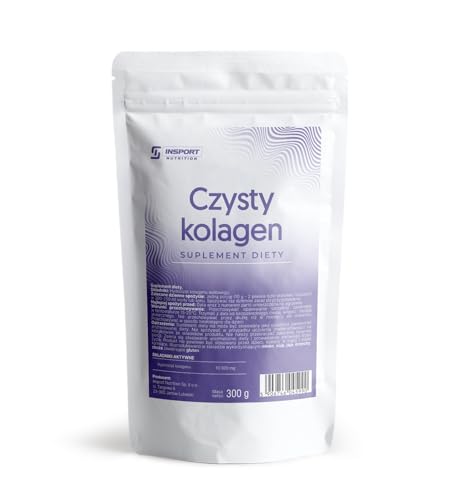 Collagene Puro Idrolizzato per Articolazioni, Pelle, Capelli e Unghie 300g | Polvere di Collagene Bovino Naturale 10 000 mg per Porzione | INSPORT