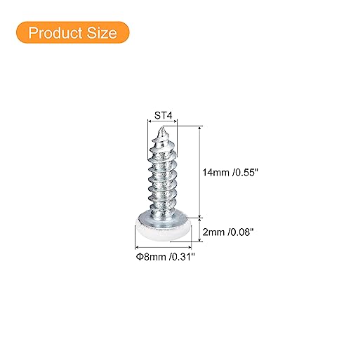 25 Tornillos Autoperforantes ST4x14mm Cabeza Plana Phillips miniatura 2
