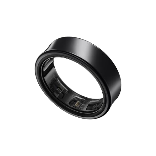 Samsung Galaxy Ring AI Smart Ring Size First w/Sizing Kit Fitness Monitoring Sleep Tracker 7-Day Battery Life Size 8 Titanium Black (UAE Version)