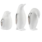 Design: Ruh. Räder Living Porzellangeschichten Figuren Set Pinguine SIL. 3Stk