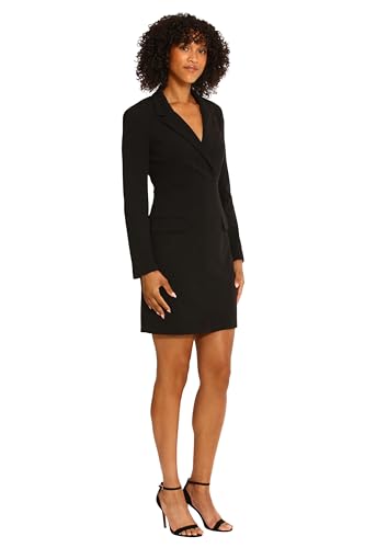 Maggy London Women's Long Sleeve Tuxedo Dress Wear to Work2