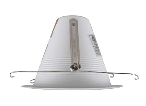 NICOR Lighting 6 inch White Airtight Recessed Cone Baffle Trim, Fits 6 inch Housings (17550A)