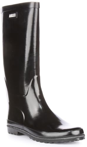 Aigle Eliosa Damen Regenstiefel, schwarz, 39 EU