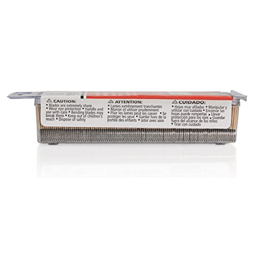 American Line Single Edge Razor Blades - 100-Pack - 0.012" Heavy Duty High Carbon Steel With Steel Backing For Extra Durability And Long Life - 66-0412 #TOP1