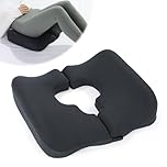 TOPROUD T-Shaped Bed Sore Cushions for Bottom, Memory Foam Bedsore Pressure Relief Pillow for Sleeping, Post Surgery Pillow for Bed Sores on Buttocks, Opening Tailbone Pillow for Long Sitting