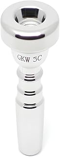 GKW Silver Plated 5C Trumpet Mouthpiece – Durable Brass, Bach 5C Compatible, Ideal for Beginners and Music Enthusiasts