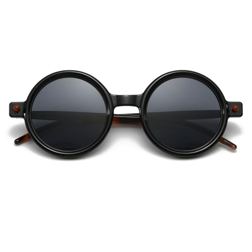 JOVAKIT Polarized Retro Round Sunglasses for Women Men Vintage Trendy Oversized Circle Sun Glasses UV400 Protection2