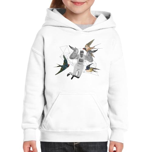 Sweat à capuche enfant athlète ailes de poulet design collage