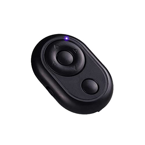 Bluetooth Page Turner Remote for iPhone - iPad Camera, TikTok & PowerPoint Remote Clicker (Black)