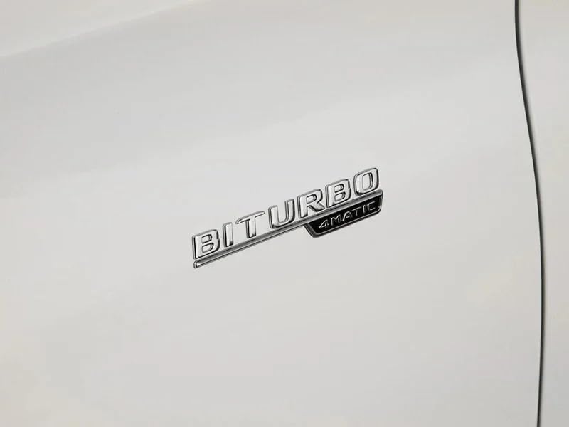 Image of 3D Car 4MATIC Logo ABS Letter Emblem Decal for Mercedes Benz Side Fender Rear Trunk Emblem Badge Chrome Decal Sticker (Silver)