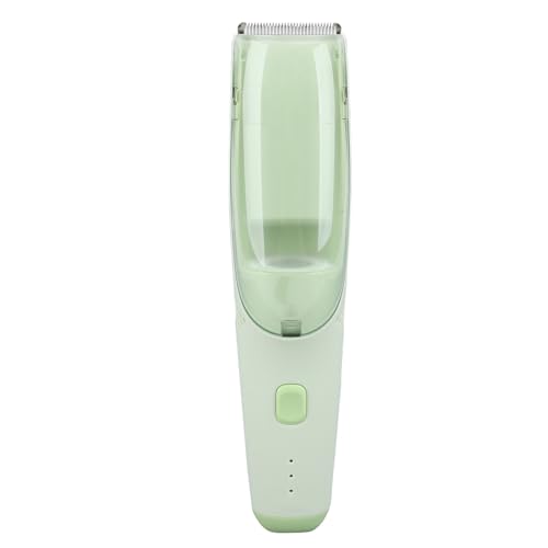 Baby Hair Clippers with Vacuum Quiet Hair Trimmer for Kids and Toddler Cordless Hair Cutting Machine for Children (Green)