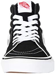 Vans Sk8-Hi Unisex Casual High-Top Skate Shoes, Black/White - 11.5 Women/10 Men | Image 6